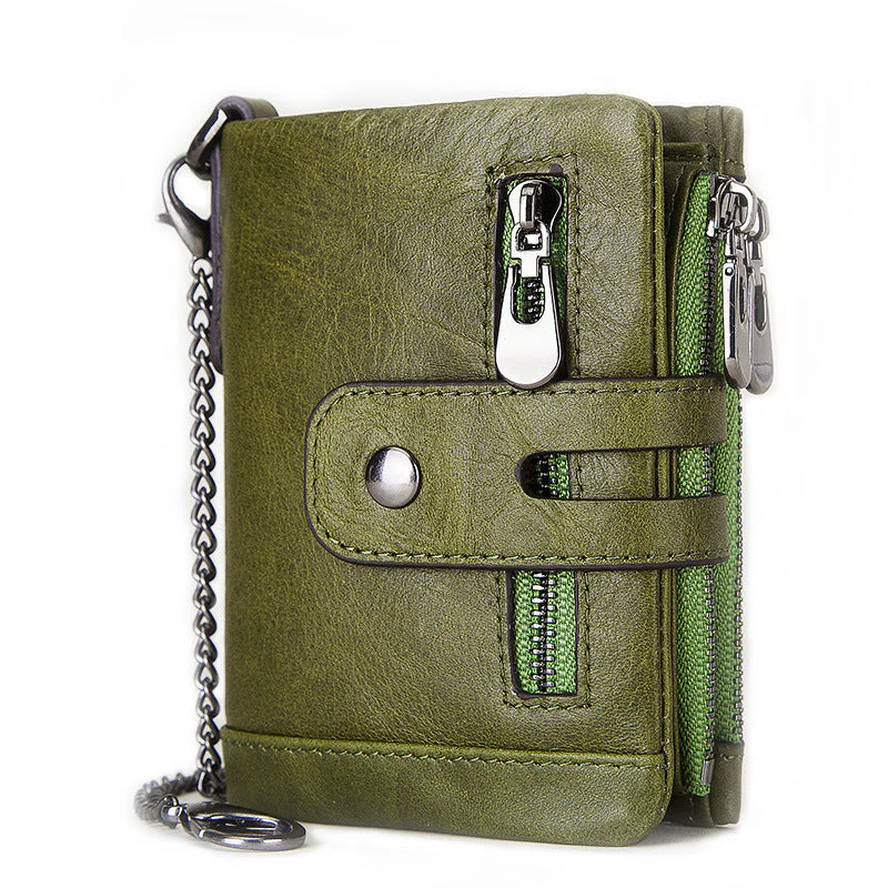 Geniune Leather Handmade Men's Wallets 04